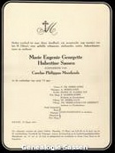 annonce Marie Eugénie Georgette Hubertine Sassen