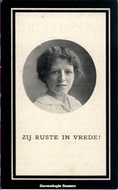 bidprentje Georgette Antoinette Maria Sassen (afbeelding)