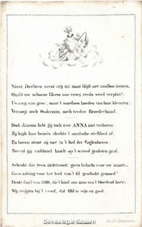 bidprentje Anna Maria Petronella Sassen (tekst)