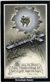 bidprentje Albertus Maria Leonardus Sassen (afbeelding)